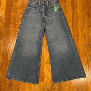 NWT Wide-Leg Blue Jeans - GAP